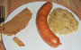 Bild 131/167: Selchwurst mit Kraut essen, Brot meiden 